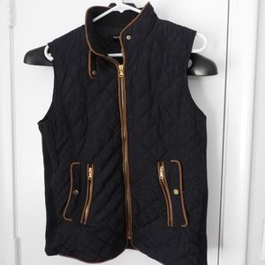 Navy Quilted Vest